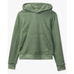 Outerknown Hightide Terry Hoodie Green Youth Large Organic Cotton Pullover NWT